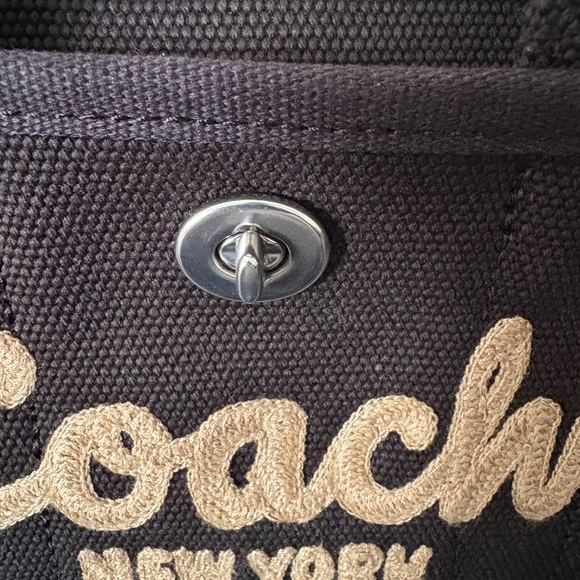 NWOT Small Coach Black Canvas Tote Charm NOT Included - Picture 3 of 13